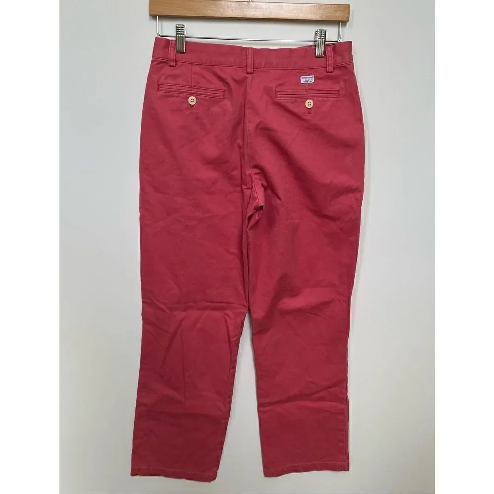 Vineyard Vines Boy’s Nantucket Red Chino Pants Flat Front Preppy Kids size 18